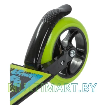 Самокат Novatrack Jungle Steel 145S.JUNGLE.BGN9 (черный/зеленый, 2019) картинка 5